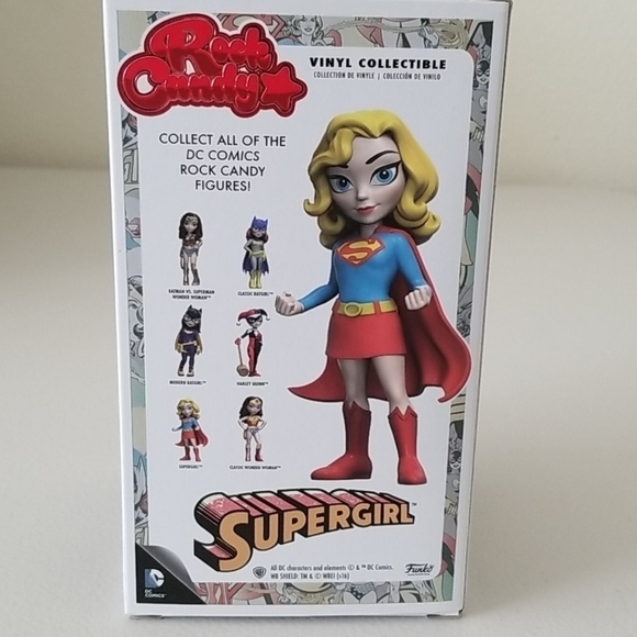 Funko Pop Rock Candy Supergirl Vinyl Collectible - Picture 3 of 5